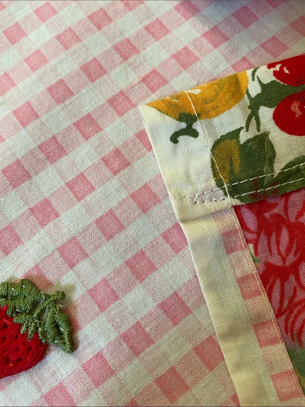 Vintage Handmade Café Curtains
